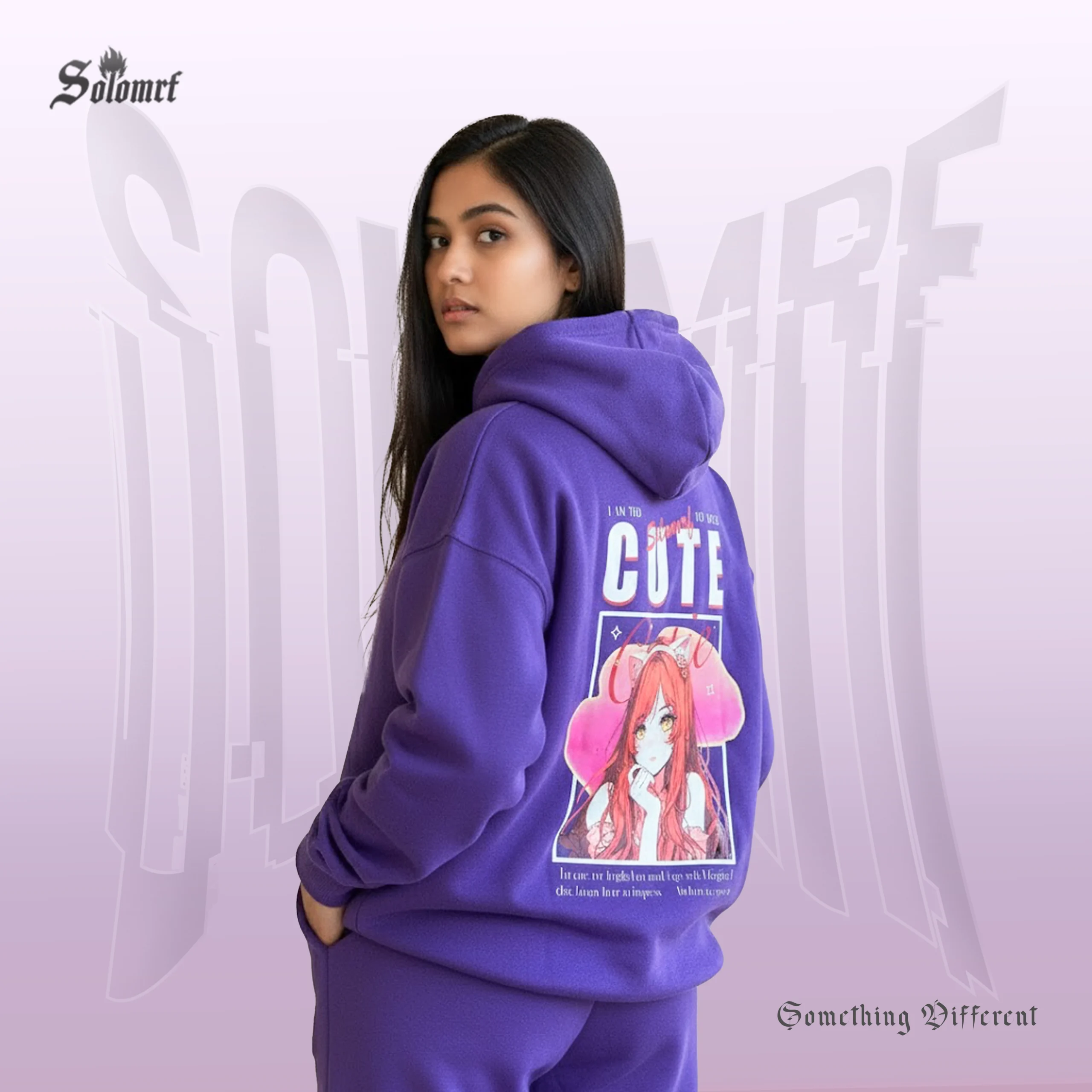 SOLOMRF Pastel Dream Hoodie – Lavender - Image 2